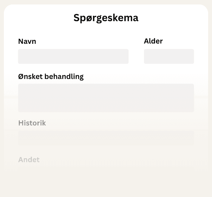 Udfyld vores spørgeskema